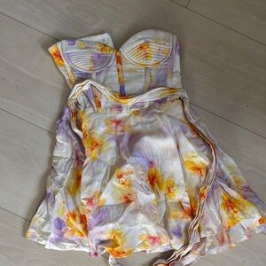 Bardot strapless, bustiers romper dress xs